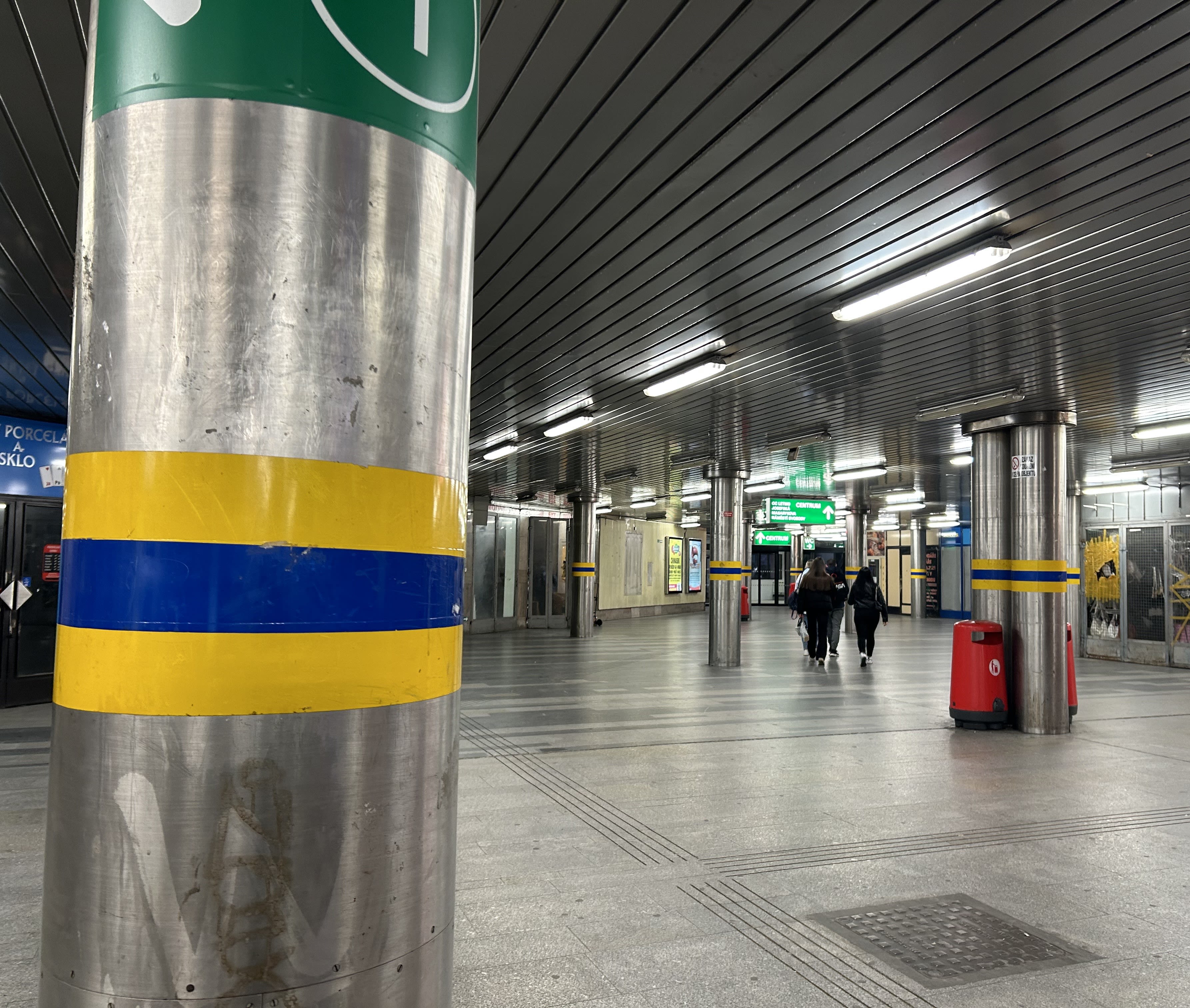 blue flag on pole during daytime